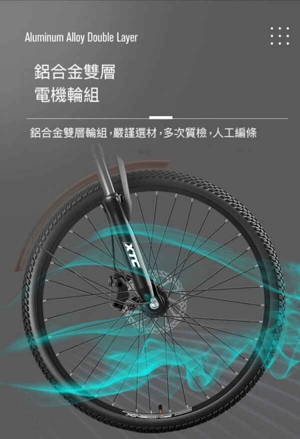 幅條輪雙碟剎淑女車—奶白